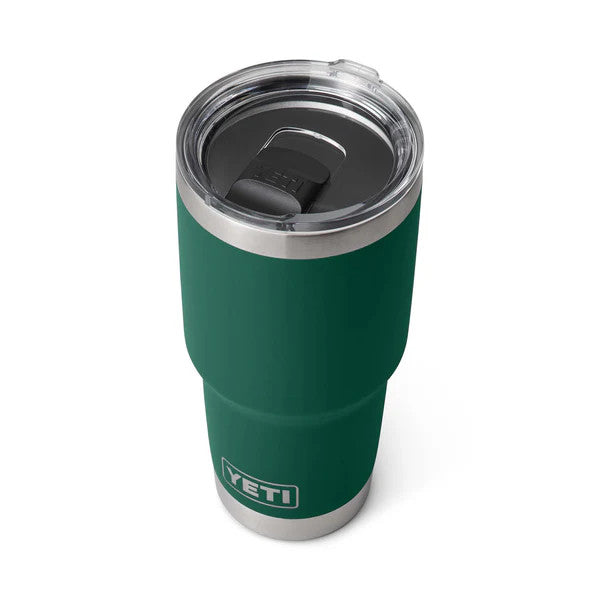 Yeti 30oz Rambler Tumbler - Black Forest Green