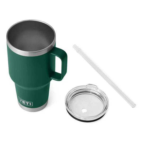 Yeti 35oz Rambler Straw Mug - Black Forest Green