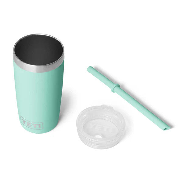 Yeti Seafoam 10oz Rambler Tumbler with Straw