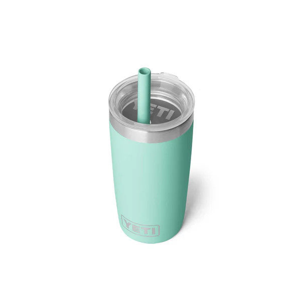 Yeti Seafoam 10oz Rambler Tumbler with Straw