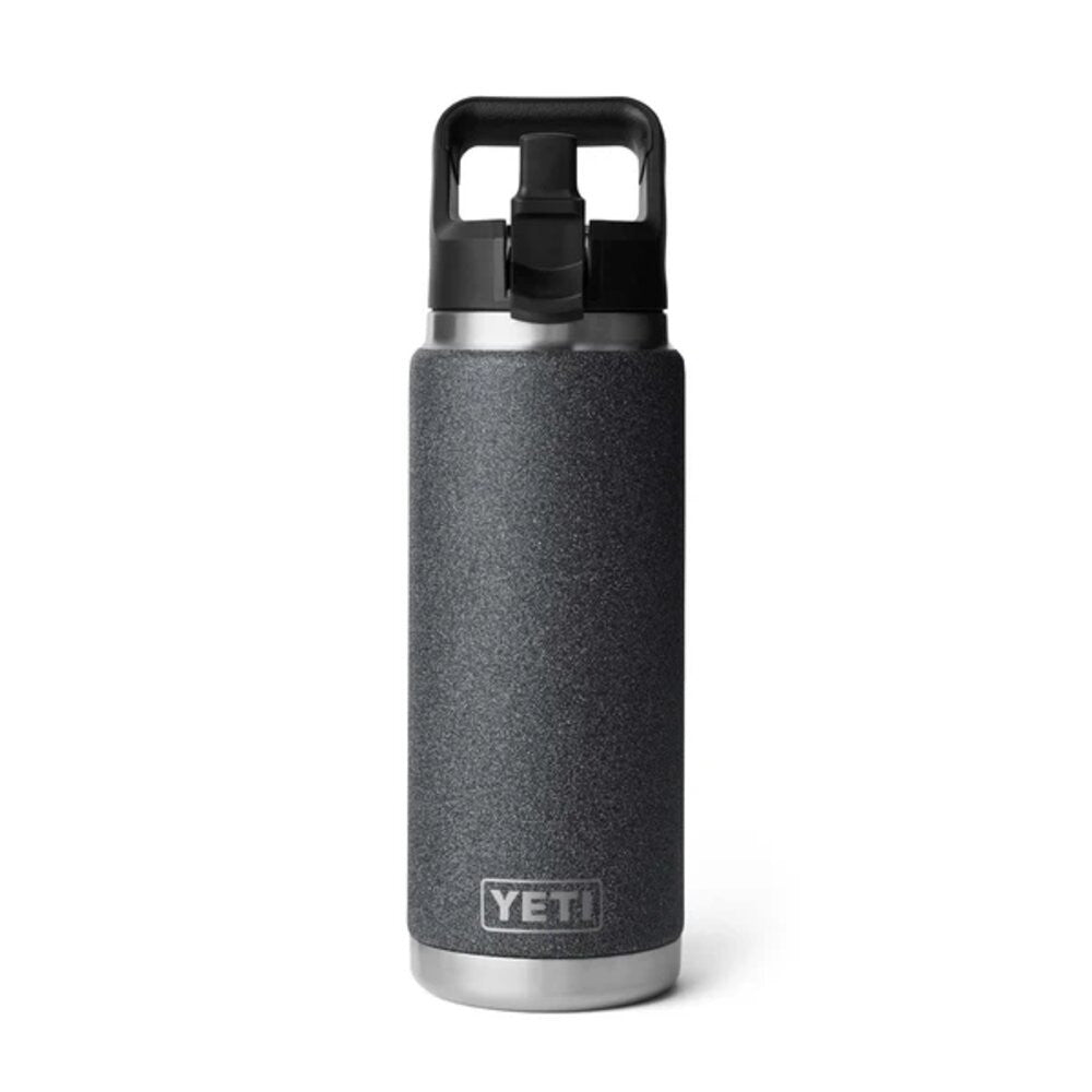 Yeti Rambler 26oz Straw Bottle - Black Stone
