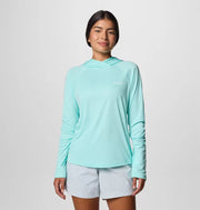 Columbia Women's PFG Tidal Tee II Hoodie - Gulf Stream