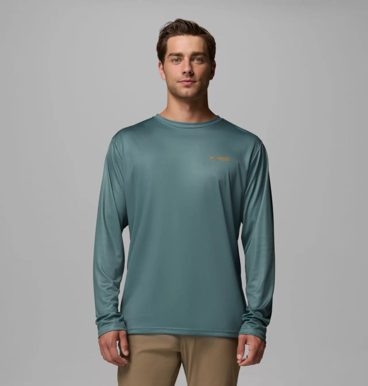 Columbia Men's PHG Terminal Shot Diamond Long Sleeve Shirt - Pond