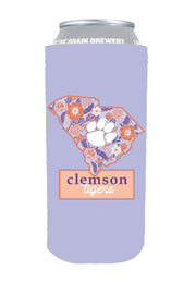 Clemson Floral State Koozie
