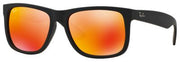 Ray-Ban Justin Color Mix Sunglasses – Rubber Black Frame/Red Mirror