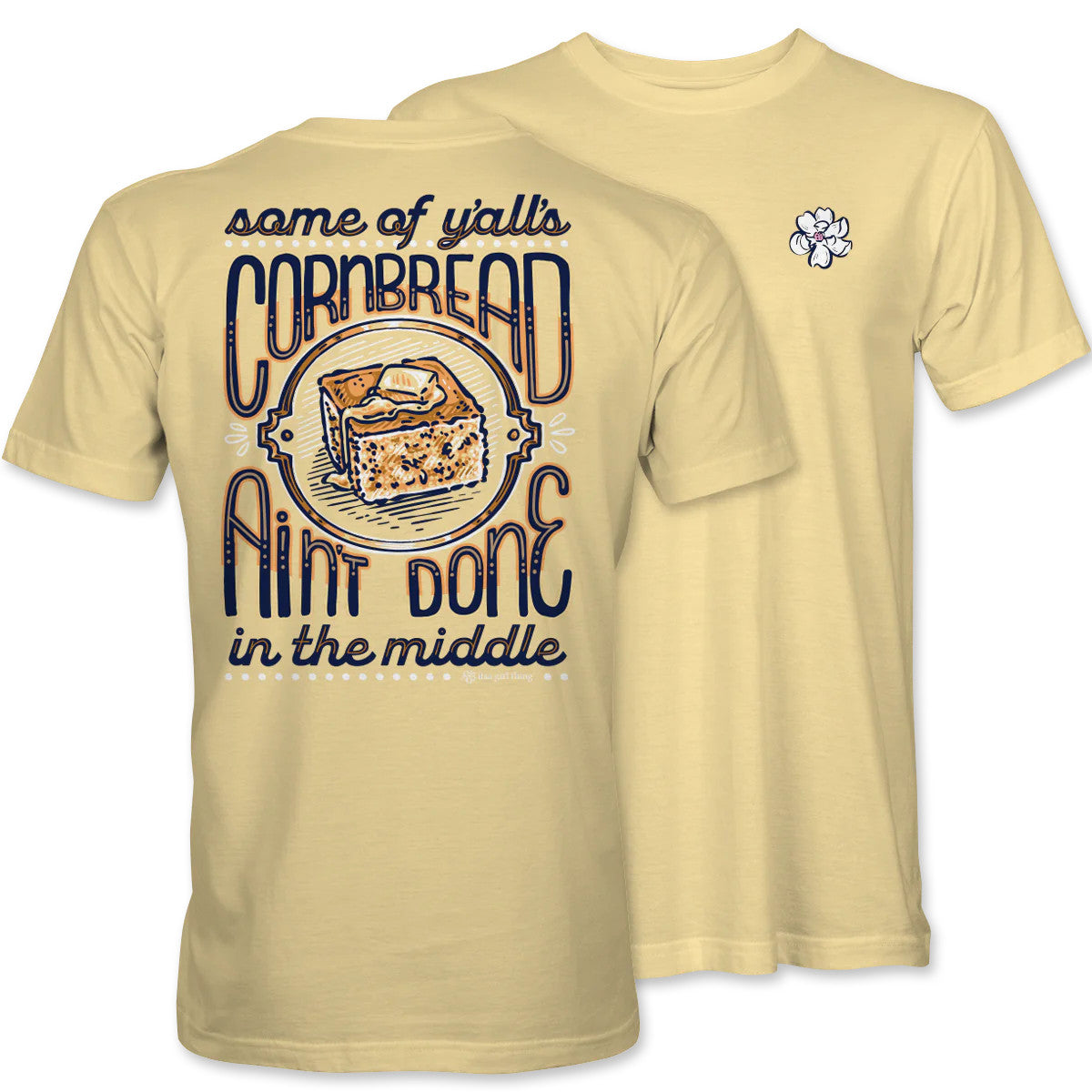 Itsa Girl Thing Y'alls Cornbread Tee - Yellow Haze