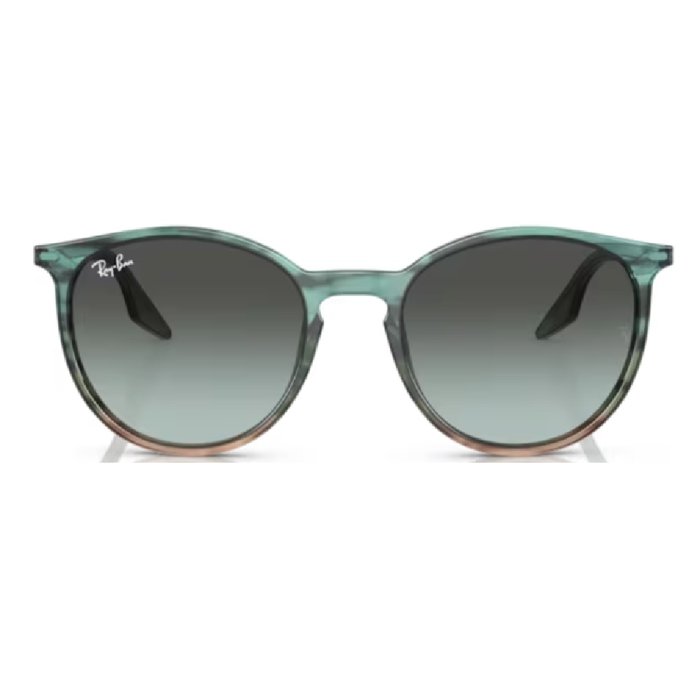 Ray-Ban Striped Blue Green/Blue Vintage Gradient Sunglasses