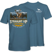 Straight Up Southern Timber Buck Tee - Indigo