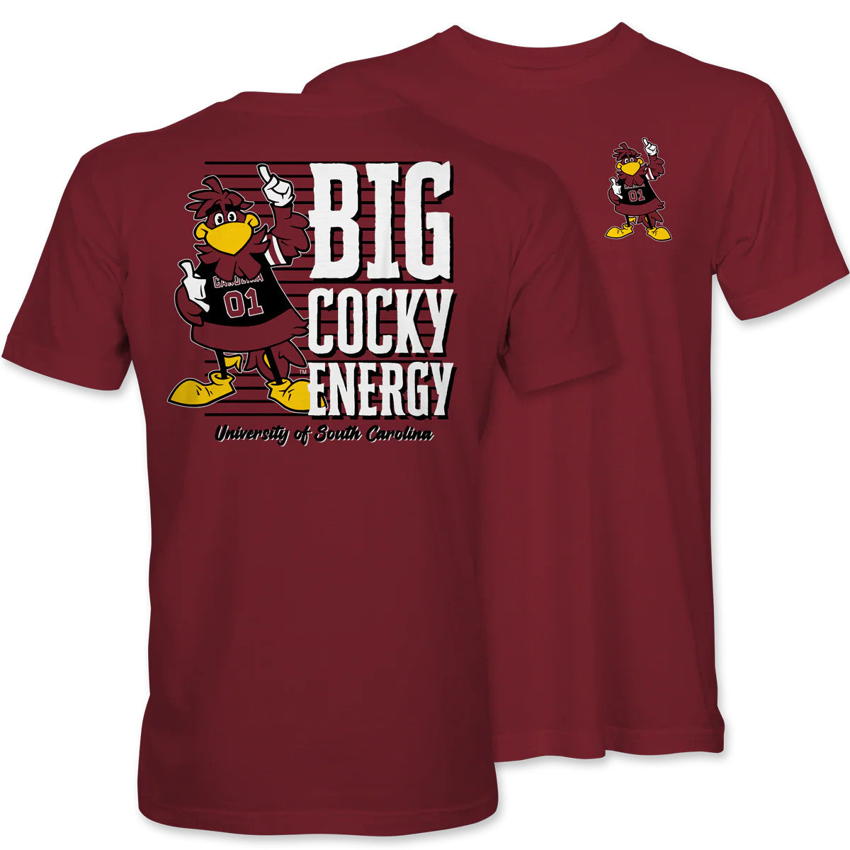 Palmetto Shirt Co. Big Cocky Energy Tee - Garnet
