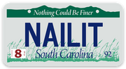 Hardware Harry’s “Nail It” License Plate Sticker