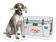 Simpson Outfitters Cooler Dog Sticker