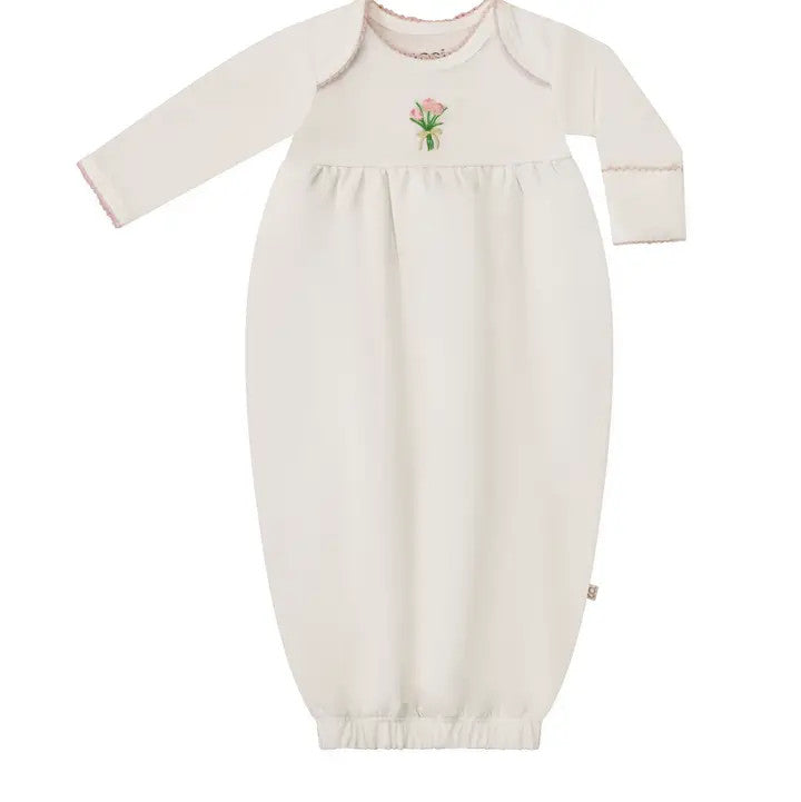 Goosies Infant Pip Embroidered Gown - Fancy Tulip