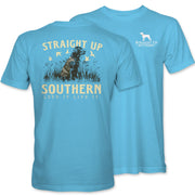 Straight Up Southern Youth Lab in Field Tee - Sky
