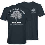 Palmetto Shirt Co. Simple Palm Tee - Heather Navy