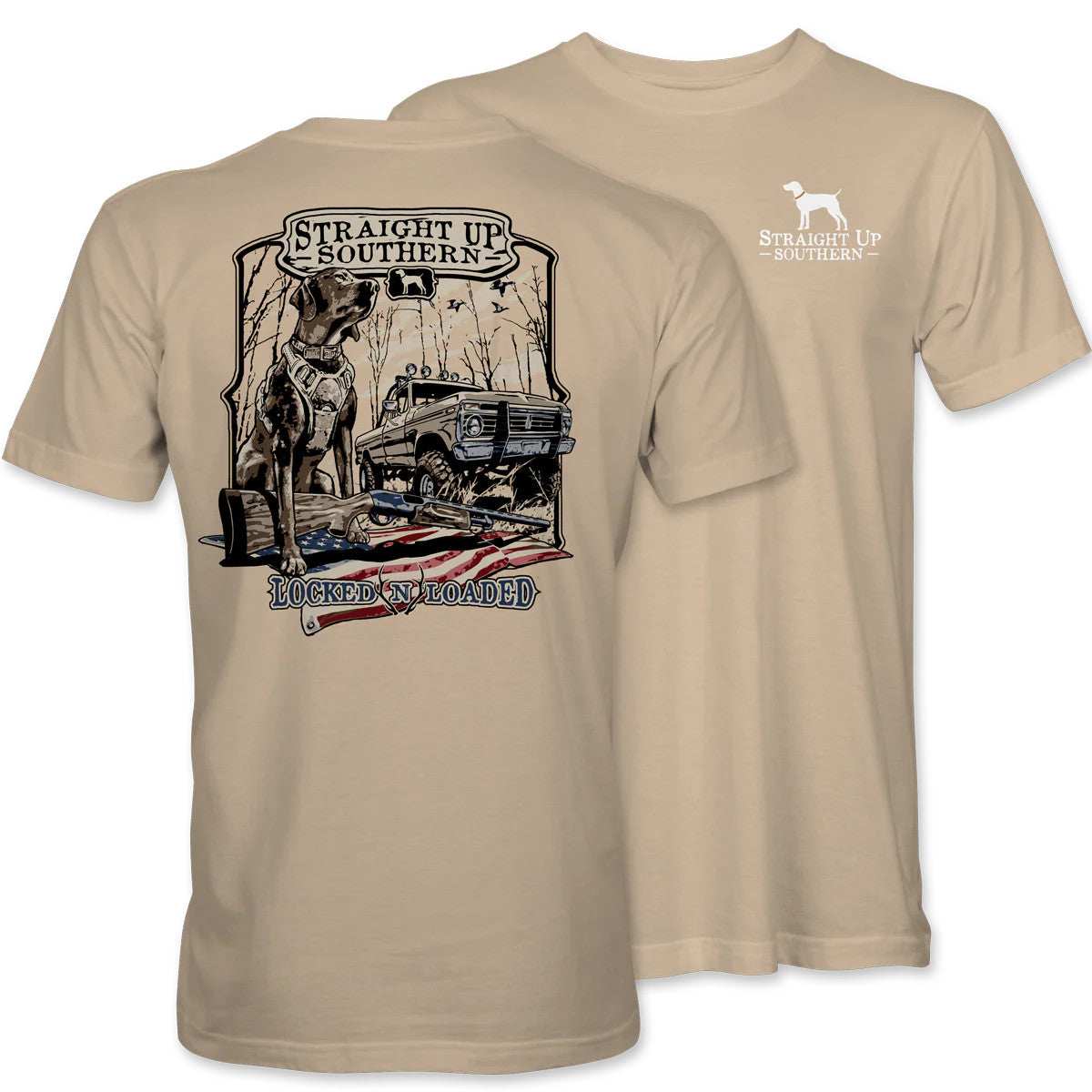 Straight Up Southern Men's Locked Loaded Tee