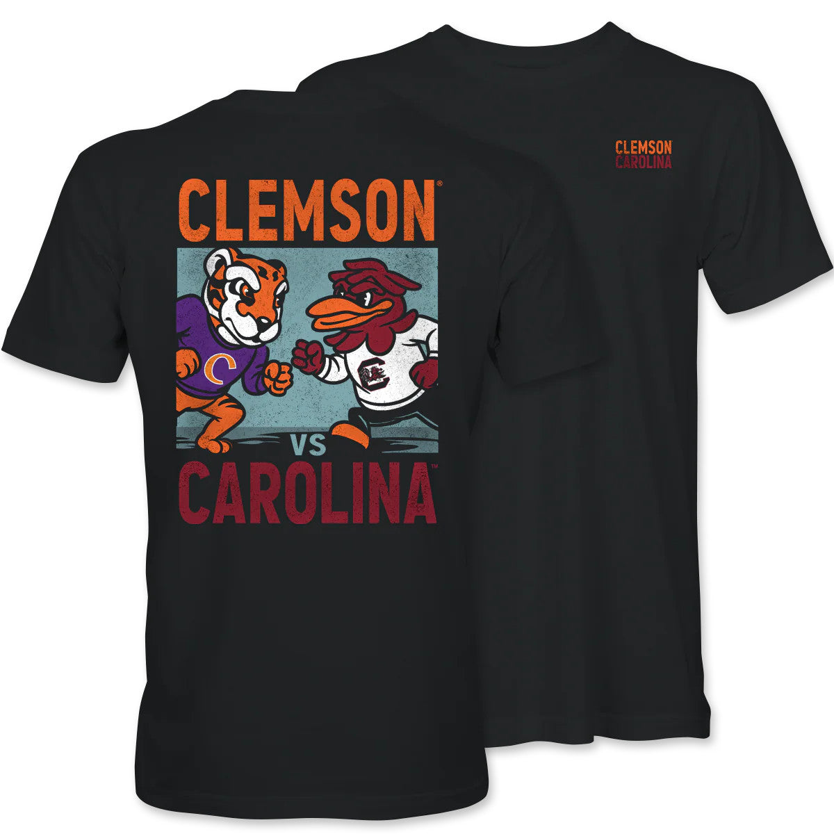 Palmetto Shirt Co USC Clemson Vintage Rivalry Tee - Black