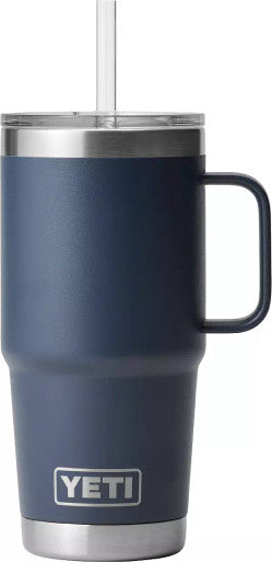 YETI Rambler 25 oz Navy BPA Free Straw Mug