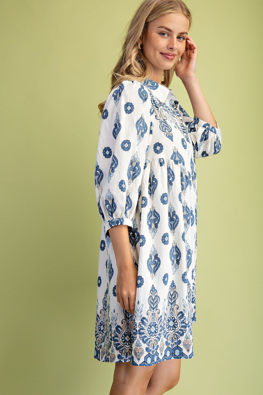 GiGiO Printed Shirt Dress