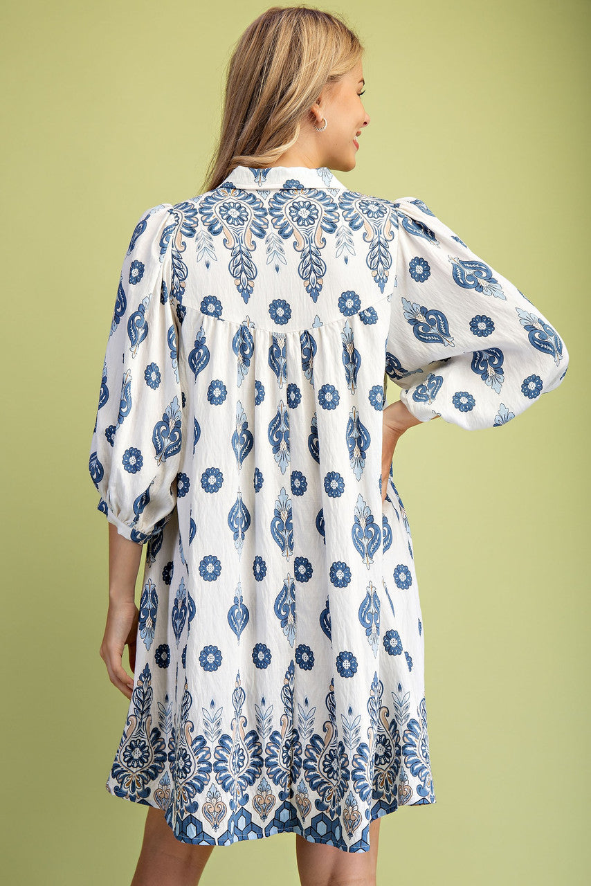GiGiO Printed Shirt Dress