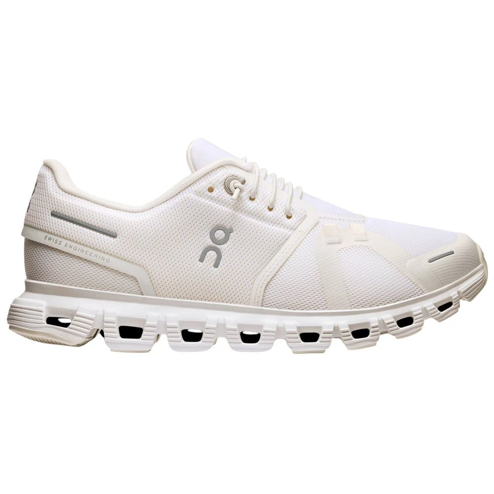 On Women's Cloud 6 - Wide - White/White