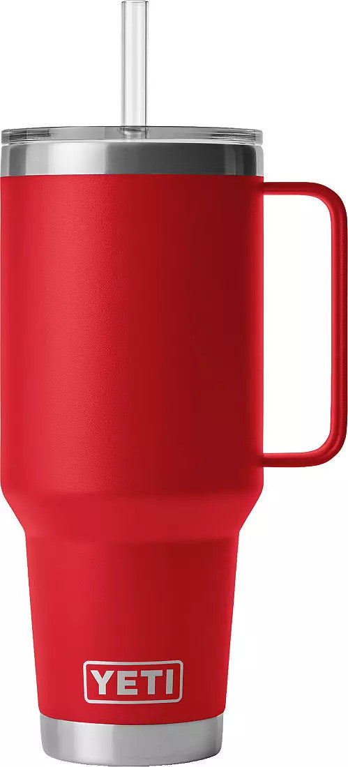 YETI Rambler 42 oz Rescue Red BPA Free Straw Mug