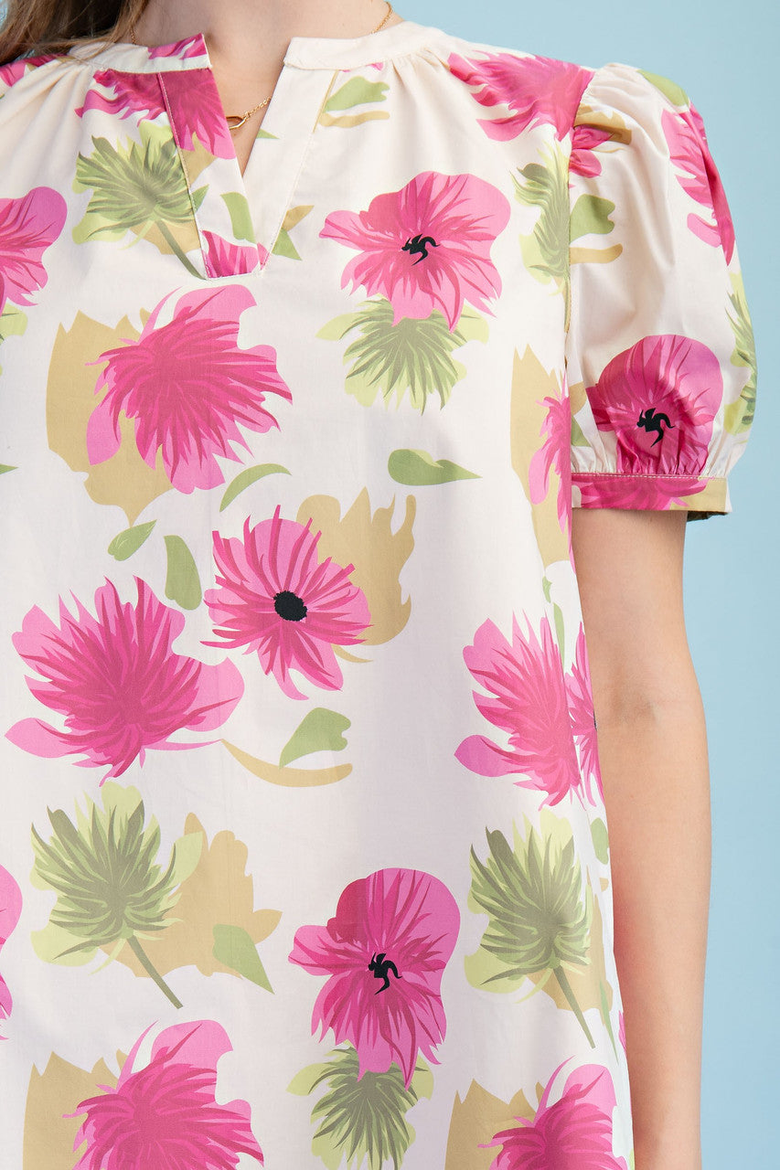 GiGiO Bright Floral A-line Mini Dress