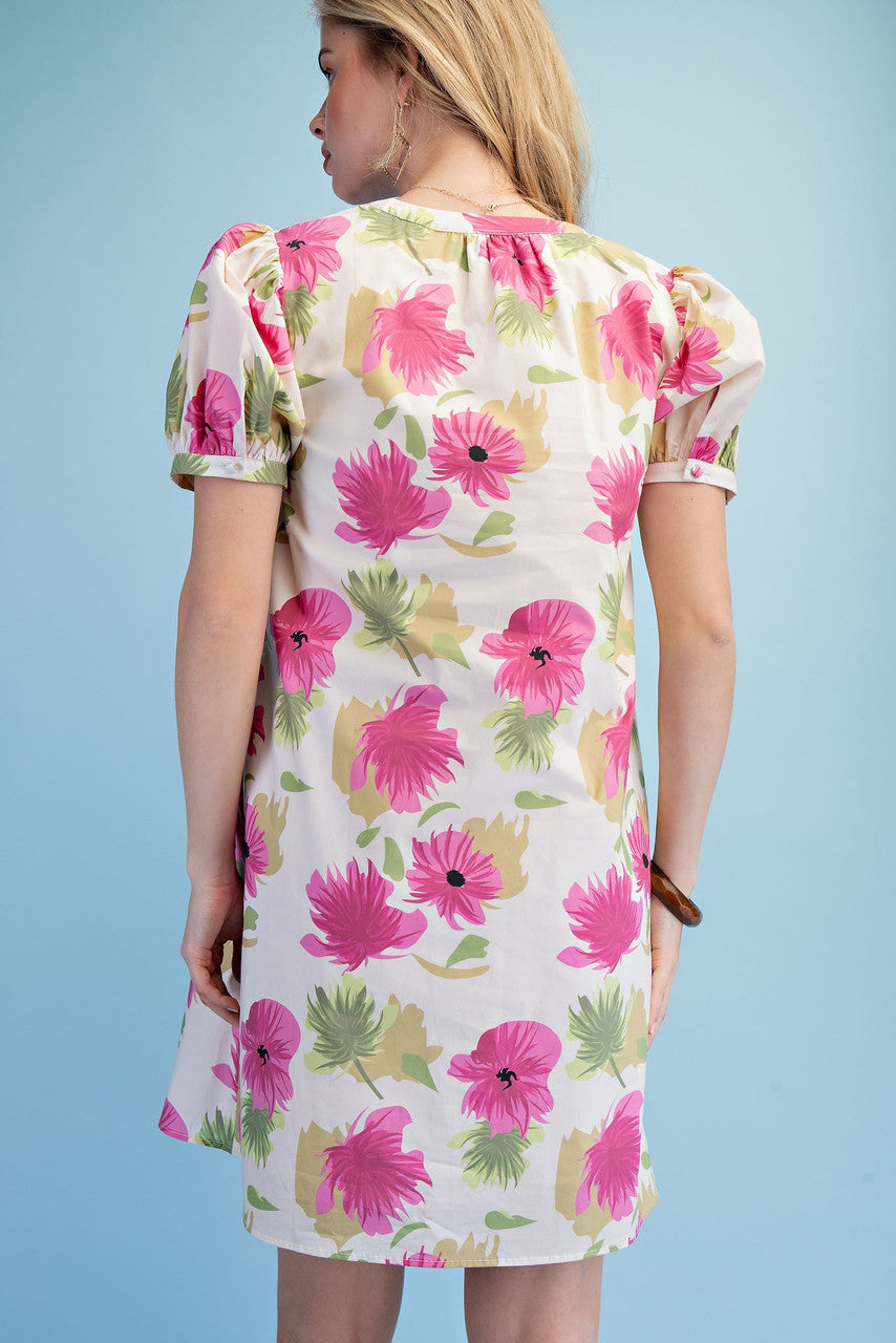 GiGiO Bright Floral A-line Mini Dress