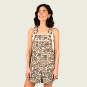 Marsh Wear Women's Escape Shortalls - Khaki Mallard Camo