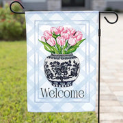 The Navy Knot Summer Garden Flag – Tulips Bouquet