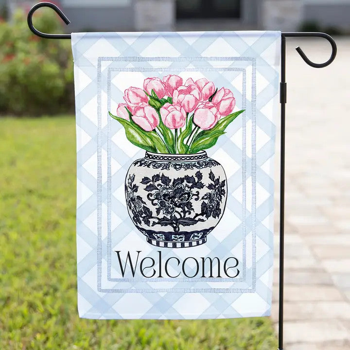 The Navy Knot Summer Garden Flag – Tulips Bouquet
