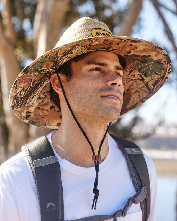 Hemlock UPF 50+ Lifeguard Straw Hat - Realtree Advantage Camo