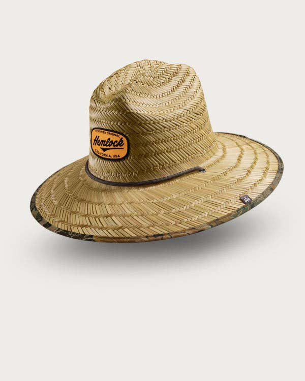 Hemlock UPF 50+ Lifeguard Straw Hat - Realtree Advantage Camo