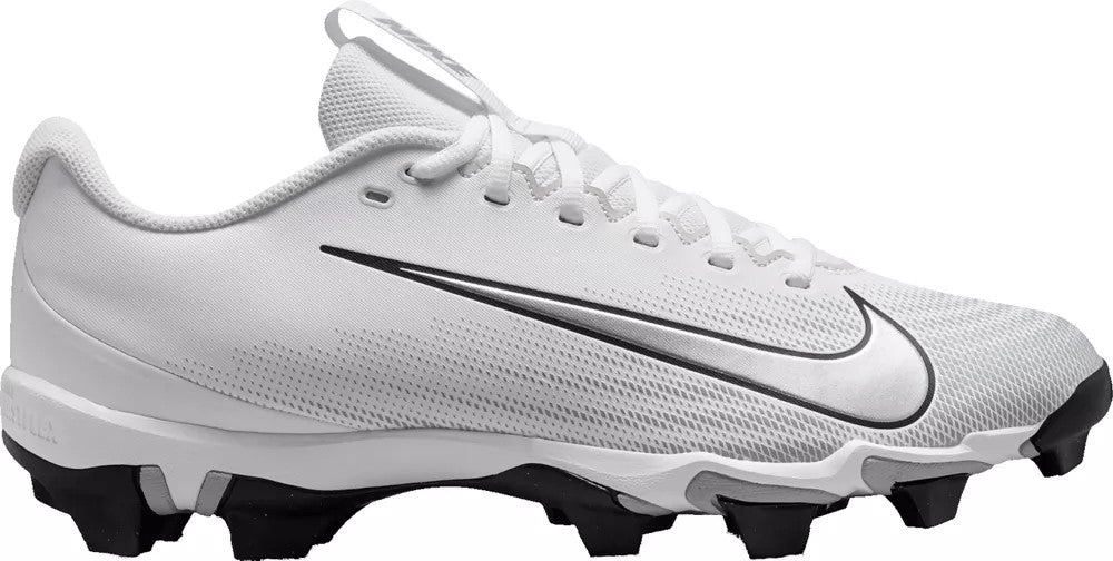 Nike Vapor Shark 3 Football Cleats - White/Metallic Silver-Wolf Grey
