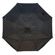 Calla Black and White Polka Dots Topsy Turvy Umbrella