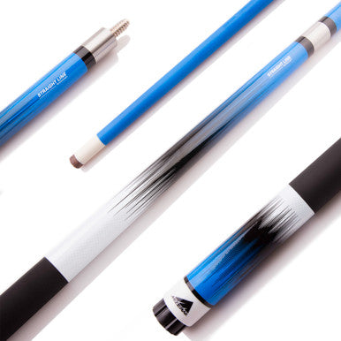 Mizerak 58" Two-Piece Carbon Composite Pool Cue - Neon Blue