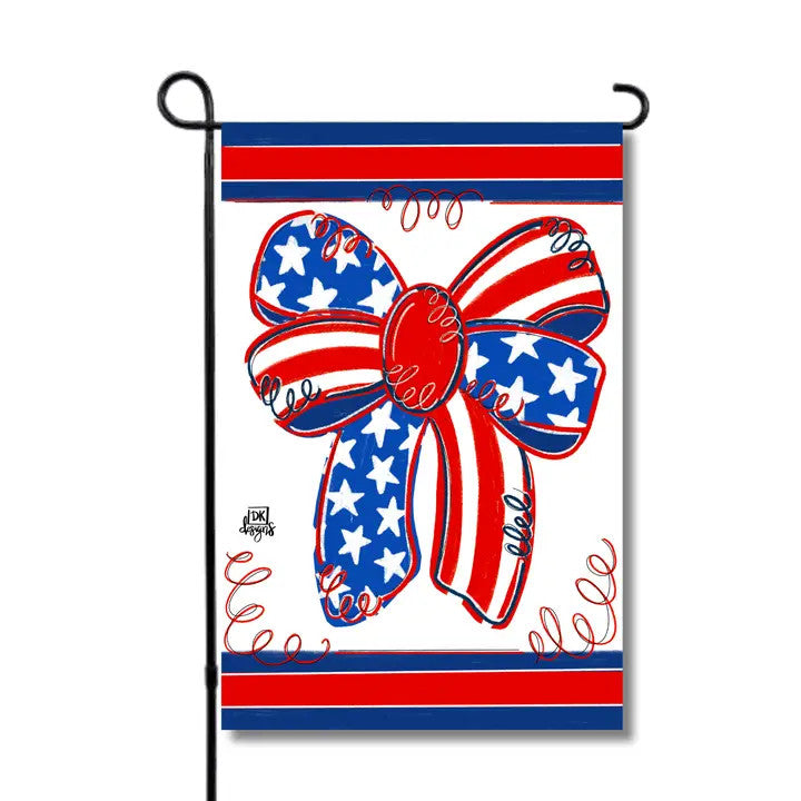DK Designs Patriotic Bow Garden Glam