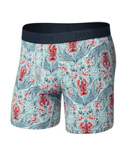 Saxx Men's Smooth Luxe Micro Modal Boxer Brief - Lobster Flourish-Mint