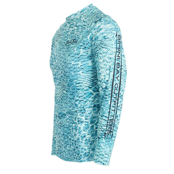 Bimini Bay Men's Abyss Performance Long Sleeve - Turquoise