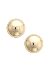 Canvas Tucker Stud Earrings - Shiny Gold