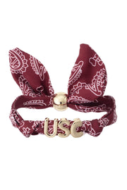 Canvas South Carolina Gamecocks Bandana Slider Bracelet