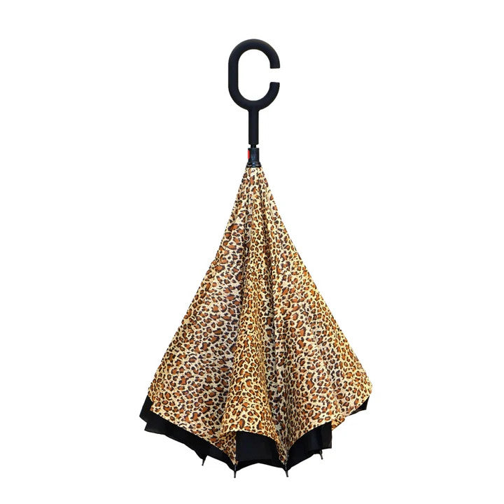 Calla Leopard Topsy Turvy Umbrella