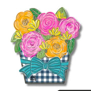 DK Designs Gingham Flower Jar Mini