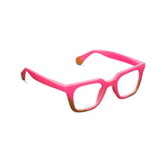 Peepers Page Chunky Wayfarer Reading Glasses – Pink/Tan