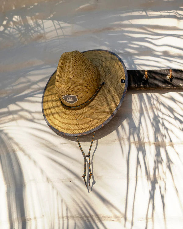 Hemlock Kids UPF 50+ Lifeguard Straw Hat - Nomad Blue