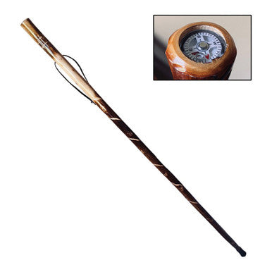 Manual Inspirational Cross Walking Stick