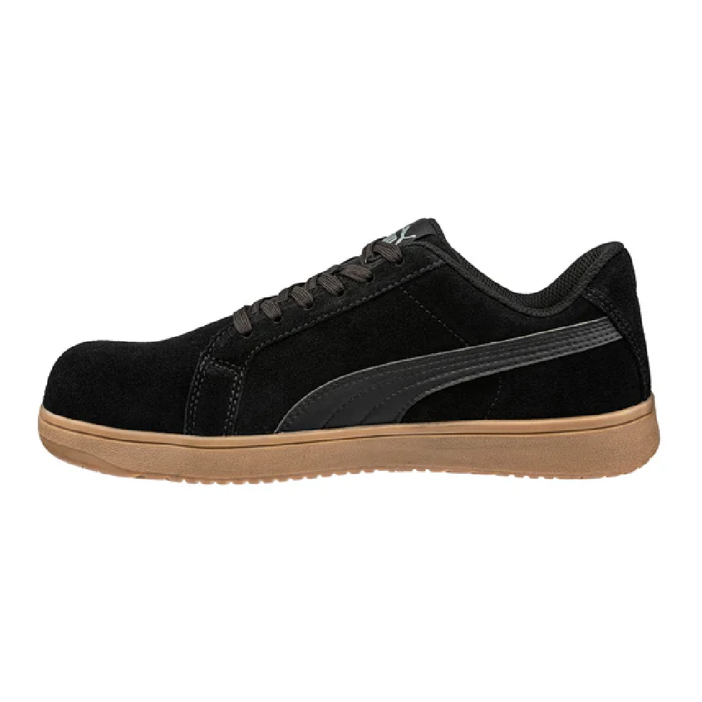PUMA Safety Iconic Black Gum Low Composite Toe Work Shoe - Black/Gum