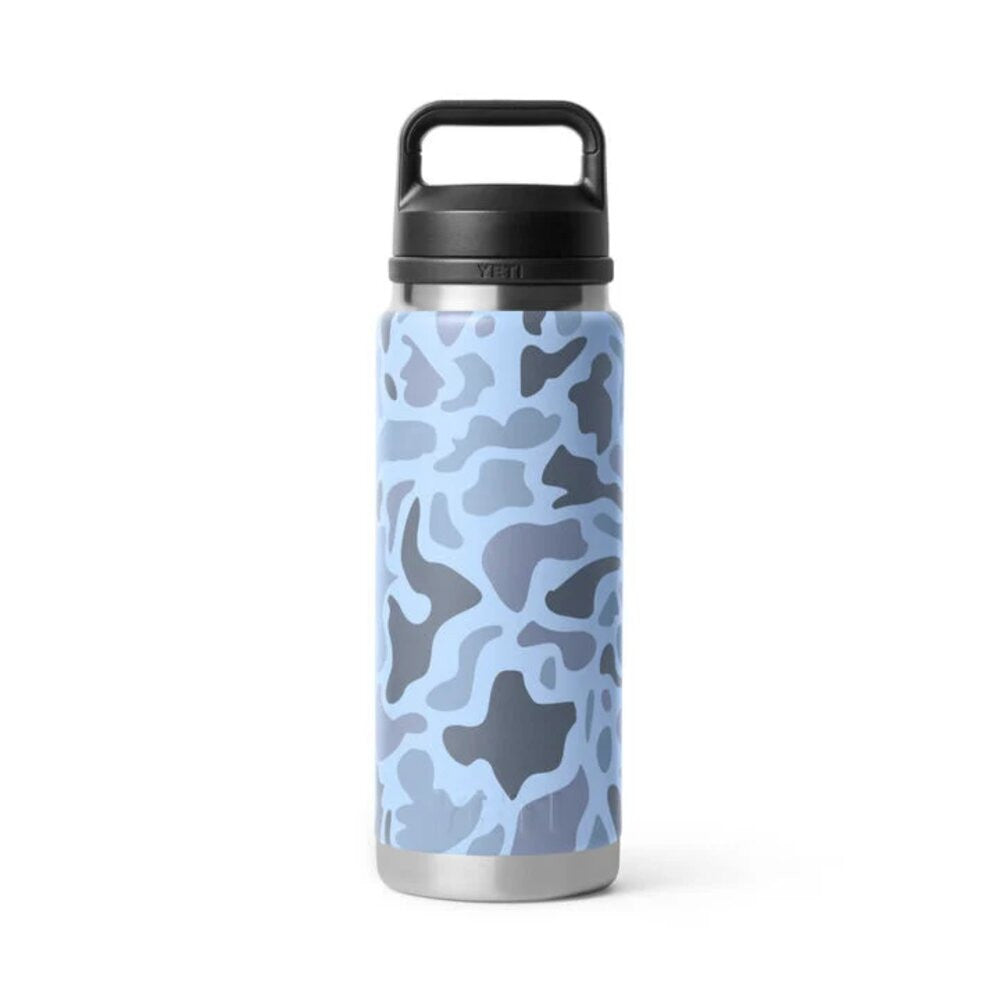 Yeti Blue Camo 26oz Rambler Bottle with Chug Cap