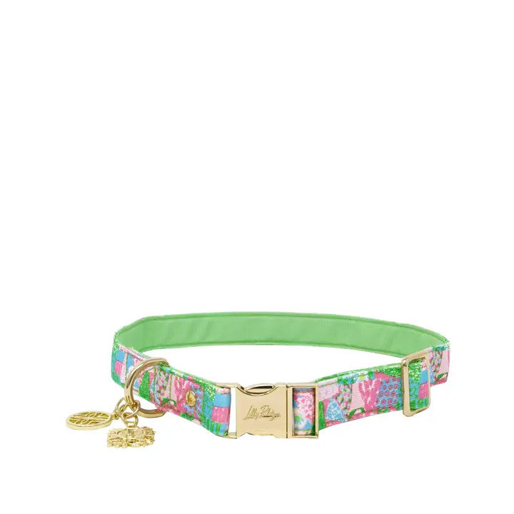 Lilly Pulitzer Dog Collar - Crazy Quilt Home - M/L