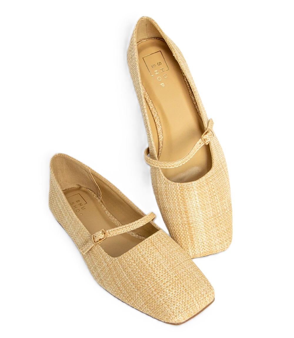 Shu Shop Adele Flat - Natural Woven