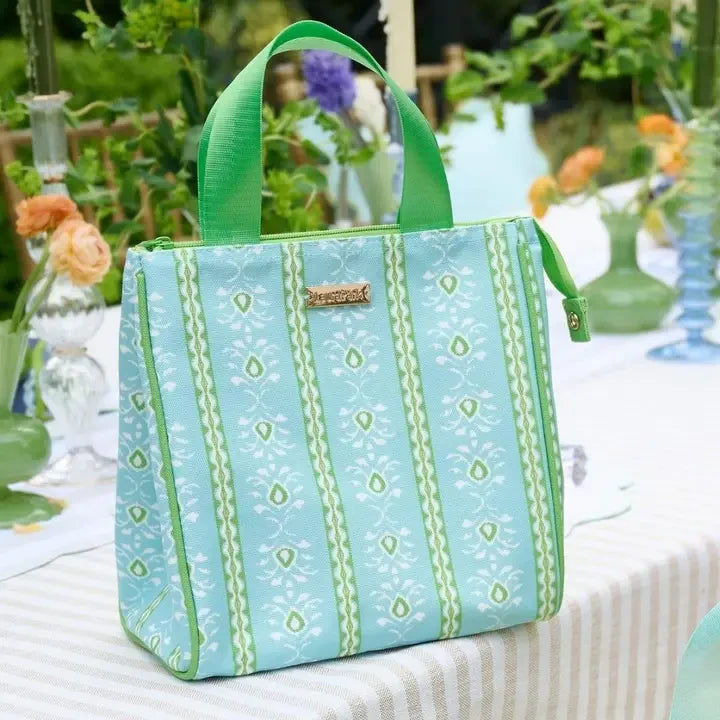 Laura Park Rosemary Stripe Blue Lunch Bag